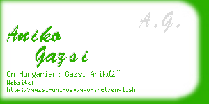 aniko gazsi business card